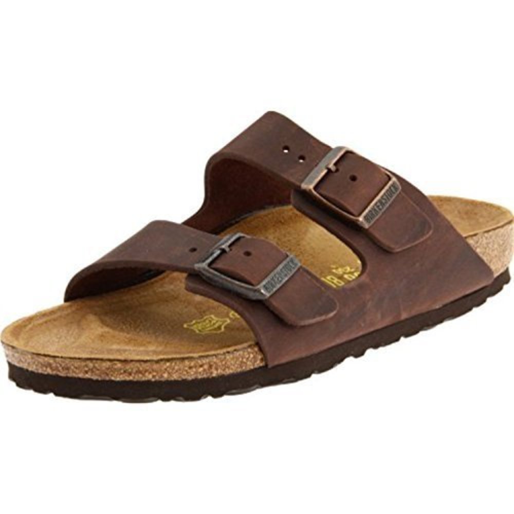 BIRKENSTOCK UNISEX ARIZONA SANDAL,HABANA OILED LEATHER,46 N EU